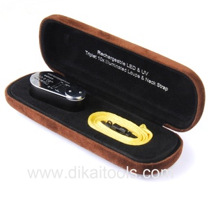 ternacional de Calidad certificado Diamante lupa con luz LED GIACertified diamante lupa profesional de la joyería lupa DK09103-L - Product Image 2