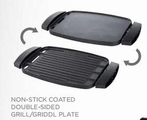 Реверсивный гриль 3 в 1, гриль со съемной пластиной, со стеклянной крышкой и регулируемым контролем температуры, барбекю - Product Image 5