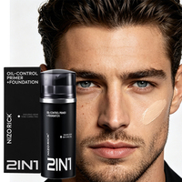Fond de Teint Homme OEM/ODM Marque Privée Correcteur Base de Maquillage 2 en 1 Liquide et Base de Teint pour le Visage