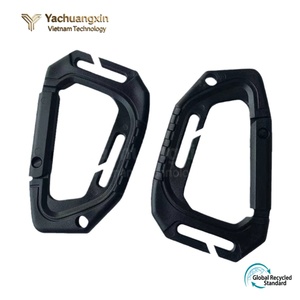 ตัวล็อคแบบ D-Ring อเนกประสงค์ น้ำหนักเบา ผลิตจากพลาสติกแบบสปริง  คาราไบเนอร์แบบคลาสสิกสำหรับสายรัด Molle - Product Image 2