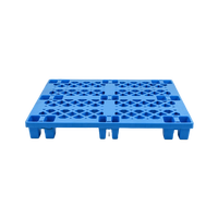 Palette économique 1200*1000mm Mesh 9 pieds Palette en plastique à face unique pour le transport logistique Parfait pour le stockage en entrepôt