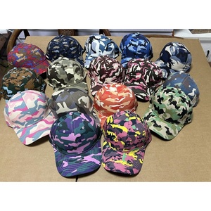 Hoge kwaliteit katoenen 6-panel terry sportpet heren verstelbaar camouflage argyle baseball pet luipaard stijlvolle custom baseball pet - Product Image 2