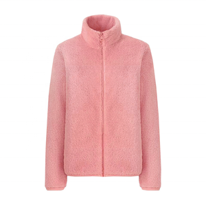Factory Direct Sale Wholesale <strong>Womens</strong> Soft Butter <strong>Sherpa</strong> Zip Jacket Casual Polar Fleece <strong>Hoodies</strong> Ladies - Product Image 4