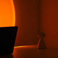Lampe à effet coucher de soleil LED, lumière de projection ambiante, lampe de table décorative, veilleuse pour chambre à coucher, fête à domicile, photographie
