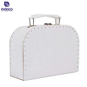 Dongguan, venta al por mayor, Maleta de cartón blanco, Cajas de Regalo con forma, Maleta de cartón para bebés para niños con asa - Product Image 5