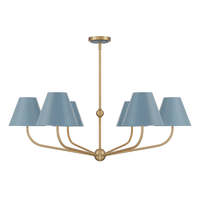 Lustre moderne minimaliste à abat-jour conique en métal, finition bleu or, lampe suspendue pour salle à manger, îlot, salon, hôtel