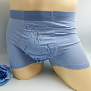 Mid-Rise Men's <b>Boxer</b> Briefs Eco-Friendly Bio-based temperature-regulating fabric Soft Stretch Knitted Underwear Breathable - Product Image 1