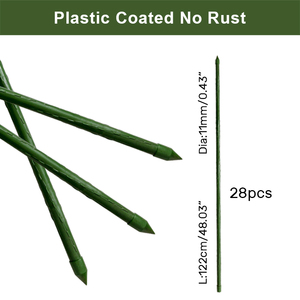 Piquets de <span class=keywords><strong>support</strong></span> pour plantes en acier et métal revêtus de plastique PE de <span class=keywords><strong>jardin</strong></span> durables Cage à tomates et <span class=keywords><strong>support</strong></span> pour plantes grimpantes - Product Image 4