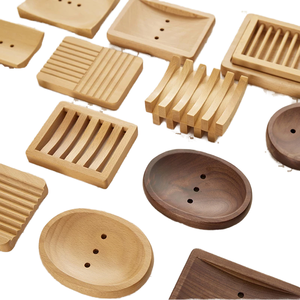 Jabonera de bambú para mango, soporte de almacenamiento para jabón de lavabo, bandeja de madera para jabón de baño con drenaje - para sets de baño - Product Image 4