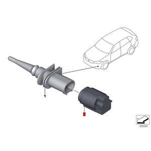 Carcasa de enchufe de kit de reparación 61132359999 para Mini MINI F56 BEV F56 BEV [Cooper <span class=keywords><strong>SE</strong></span>] 2018-2019 - Product Image 3