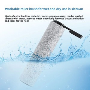 Rouleau de brosse de remplacement pour Tinecos Steam 2.0 / S7 Aspirateur sec et humide sans fil en fibre de <span class=keywords><strong>vapeur</strong></span> pour <span class=keywords><strong>nettoyeur</strong></span> de sol Brosse à rouleau souple - Product Image 6