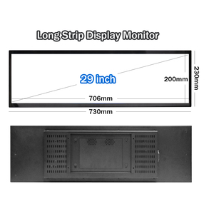 Écran LCD mural ultra-large de <span class=keywords><strong>29</strong></span> <span class=keywords><strong>pouces</strong></span> IPS pour publicité sur ordinateur de bureau, écran long - Product Image 5