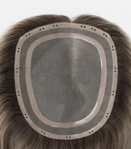 Nuevo y Exclusivo Sistema de Topper Capilar Mono Base con Cuentas, Sin Clips, Sin Pegamento, Uso Prolongado, Transpirable para Verano, 150% de Densidad, Listo para Usar - Product Image 6