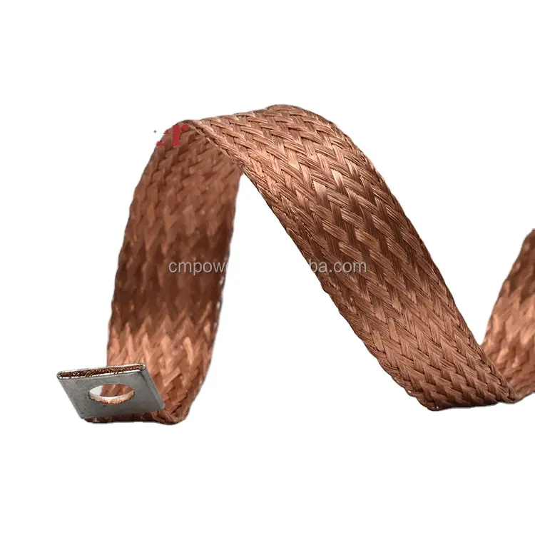 Cable de puente trenzado de Aluminio revestido de cobre eléctrico