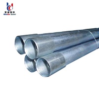 Tuyau rond galvanisé à chaud certifié ISO 9001, norme ASTM API, protection incendie, pour système d'incendie automatique dans les bâtiments