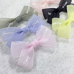 Lazo <span class=keywords><strong>de</strong></span> Chifón con Mariposa Personalizado al por Mayor para Bolsas <span class=keywords><strong>de</strong></span> Regalo, <span class=keywords><strong>Cajas</strong></span> <span class=keywords><strong>de</strong></span> Dulces, Copas <span class=keywords><strong>de</strong></span> Vino, Bodas, Navidad, Hanukkah - Product Image 3