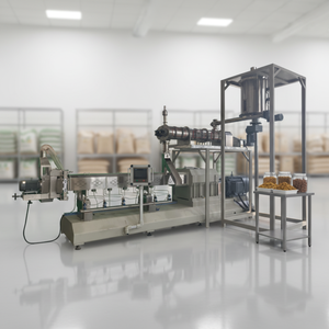 Automatic Dry Pet <strong>Food</strong> <strong>Kibble</strong> <strong>Dog</strong> Croquettes Cat <strong>Food</strong> Making Extruder Machine Processing Equipment Production Line - Product Image 1