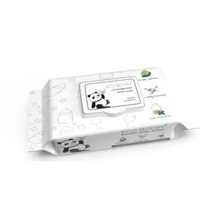 ECO BOOM Großhandel Baby Natural Wet Facial Biologisch abbaubare spülbare Toiletten reinigungs tücher