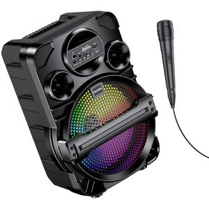 Kakusiga 8 Inch 16W Rechargeable <b>Speaker</b> <b>With</b> <b>Microphone</b> Portable Bluetooth <b>Speaker</b> For Party Karaoke - Product Image 2