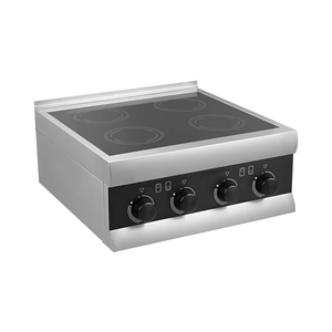Table de cuisson à induction commerciale à technologie Half Bridge avec 4 zones/brûleurs AM-CDT401 Cuisinière à induction commerciale AM-CDT401 AM-CDT4 - Product Image 1