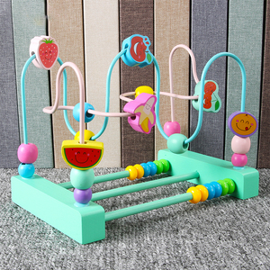 2020 nuevo estilo de madera de colores fresa/banana mini cuentas laberinto juguetes barato al por mayor | Juguetes Educativos en - Product Image 5