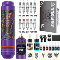 Kit de stylo à tatouer sans fil DQFART, personnalisation ODM/OEM, kit de tatouage corporel, kit de peinture corporelle, vente en gros et personnalisation