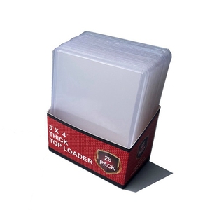 Vente en gros Étui pour cartes à collectionner en plastique dur 3x4 avec chargeur par le haut Pochettes pour cartes 35Pt pour joueurs de baseball, de football et de basket-ball - Product Image 1