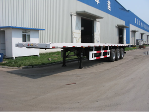 Sasis <span class=keywords><strong>Intermodal</strong></span> 40 kaki Trailer kontainer 20 kaki dengan Trailer datar Semi Trailer dengan kunci Putar - Product Image 5