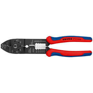KNIPEX 97 21 215 B SB Alicates de crimpado con mangos multicomponentes lacados en negro 230 mm - Product Image 1