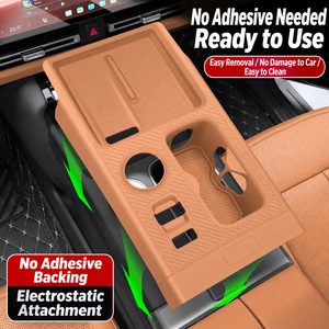Interieur accessoires voor Chery I CAUR V27 2026 auto: opbergmat voor middenconsole met bekerhouder, siliconen beschermingsmat - Product Image 2