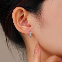 En stock, vente chaude : Boucles d'oreilles en or massif 18 carats avec diamant de laboratoire en forme de poire pour femme, bijoux raffinés pour anniversaire et rendez-vous galant