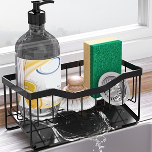 <span class=keywords><strong>Porte</strong></span>-éponge en acier inoxydable YOTO pour savon à vaisselle de vidange de cuisine pour évier de comptoir avec plateau de vidange automatique - Product Image 1