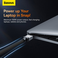 Câble de charge rapide série ba seus CoolPlay type-c à type-c 100W adapté au câble de charge d'ordinateur portable tablette mobile yuandroid