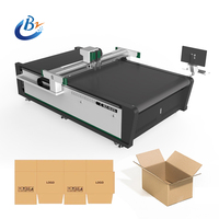 Máquina para hacer cajas de cartón con plotter de corte Cortador de cartón corrugado Mesa de corte de cartón