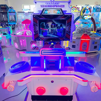 Machine de jeu de tir de simulation pour enfants, machine de divertissement à pièces, construction métallique, garantie 1 an, support anglais