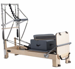Cama de Pilates Core Bed de Madera de <span class=keywords><strong>Arce</strong></span> con Torre de Pilates Reformer de Madera y Media Trapecio - Product Image 1