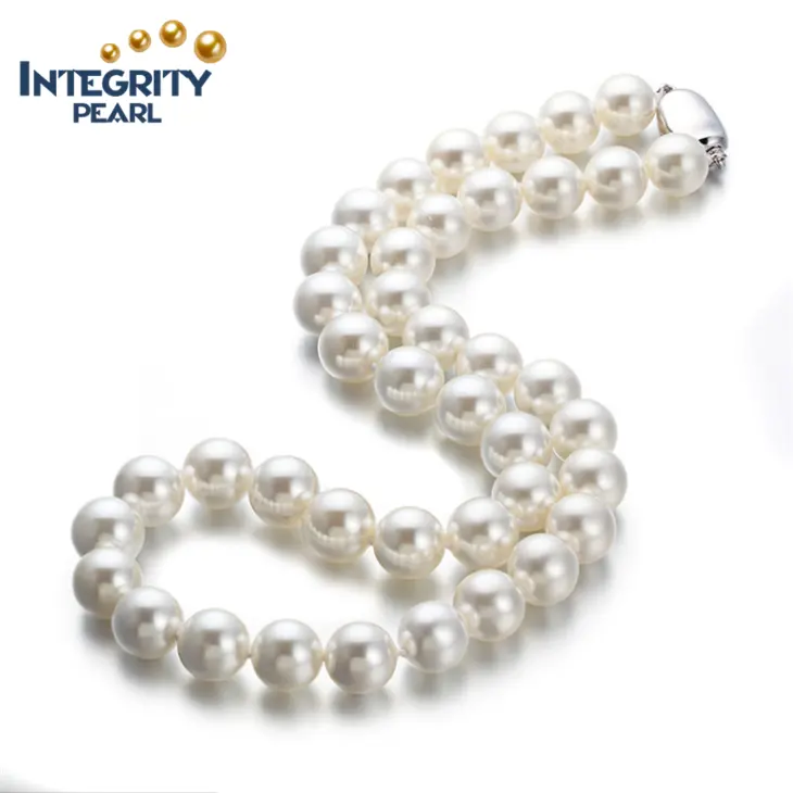 Zhuji Shanxiahu 10mm round wholesale cheap price imitation artificial shell pearl necklace