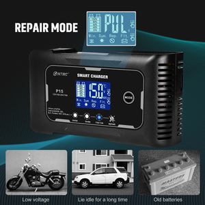 Cargador HTRC P15 de 220W con Reparación de Pulsos Totalmente Automática, 12V/15A 24V/10A, Pantalla Táctil, Carga Rápida Inalámbrica y Protección Múltiple - Product Image 5
