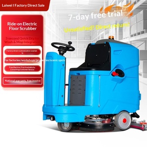 Floor Washing <b>Machine</b> Washing Truck Industrial Floor Washing <b>Machine</b> Commercial Driving Floor Washing <b>Machine</b> Supermarket - Product Image 1