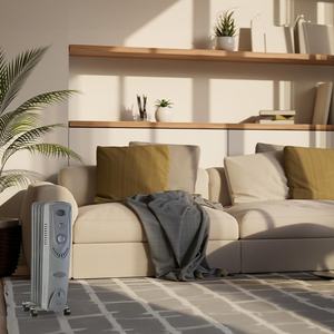 Radiatore elettrico 2000W, 9 elementi, design nordico, ideale per riscaldamento efficiente in spazi piccoli e medi. - Product Image 3