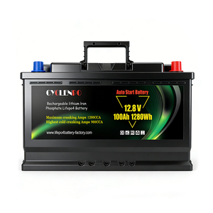 Batería de Litio Hierro Fosfato (LiFePO4) de Ciclo Profundo Personalizada de Fábrica, 12v 100ah, para Arranque de Automóviles y Uso Marino - Product Image 4