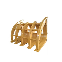 Accessori per pale gommate di alta qualità benna per erba con pinza per erba per pala gommata 2T-9T di tutte le marche