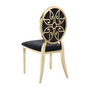 Sillas de Banquete Modernas y Elegantes al por Mayor, con Estructura de Acero Inoxidable Pulido para Eventos, Banquetes, Bodas y Hoteles - Product Image 2