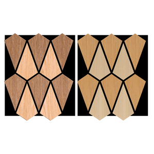 Phong cách mới akupanel 3D thiết kế chống cháy không thấm nước PVC Veneer HDF gỗ Polyester bảng cách âm tấm Tường cho phòng ngủ - Product Image 1