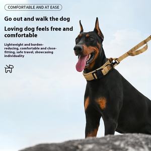 Aanpassen Zware Verstelbare Duitse Herder Nylon Tactisch Uitlopende Hond Halsbanden Hondenhalsband - Product Image 3