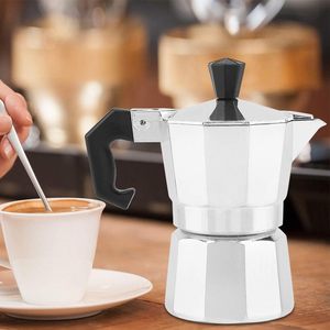 Aluminum Stove Top Coffee <b>Maker</b> Percolator with Color Handle - Product Image 3
