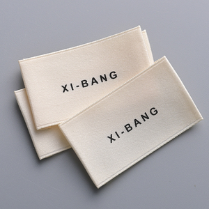 Tùy Chỉnh End Fold May Nhãn Quần Áo Quần Áo Cotton Dệt Cổ Nhãn Quần Áo Damask Thẻ Nhãn - Product Image 1