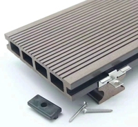 Planches de terrasse en WPC durables, antidérapantes et résistantes aux intempéries pour jardin, patio et balcon
