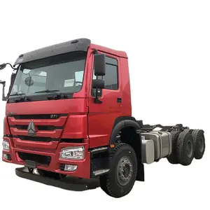 사용 된 sinotruk howo 6X4 덤프 트럭 371 HP 375 HP 트랙터 트럭 헤드 사용