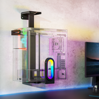 Support de CPU en métal pour jeux CPB-26R RGB, support de PC sous le bureau, support de tour d'ordinateur pour accessoires de jeu à domicile